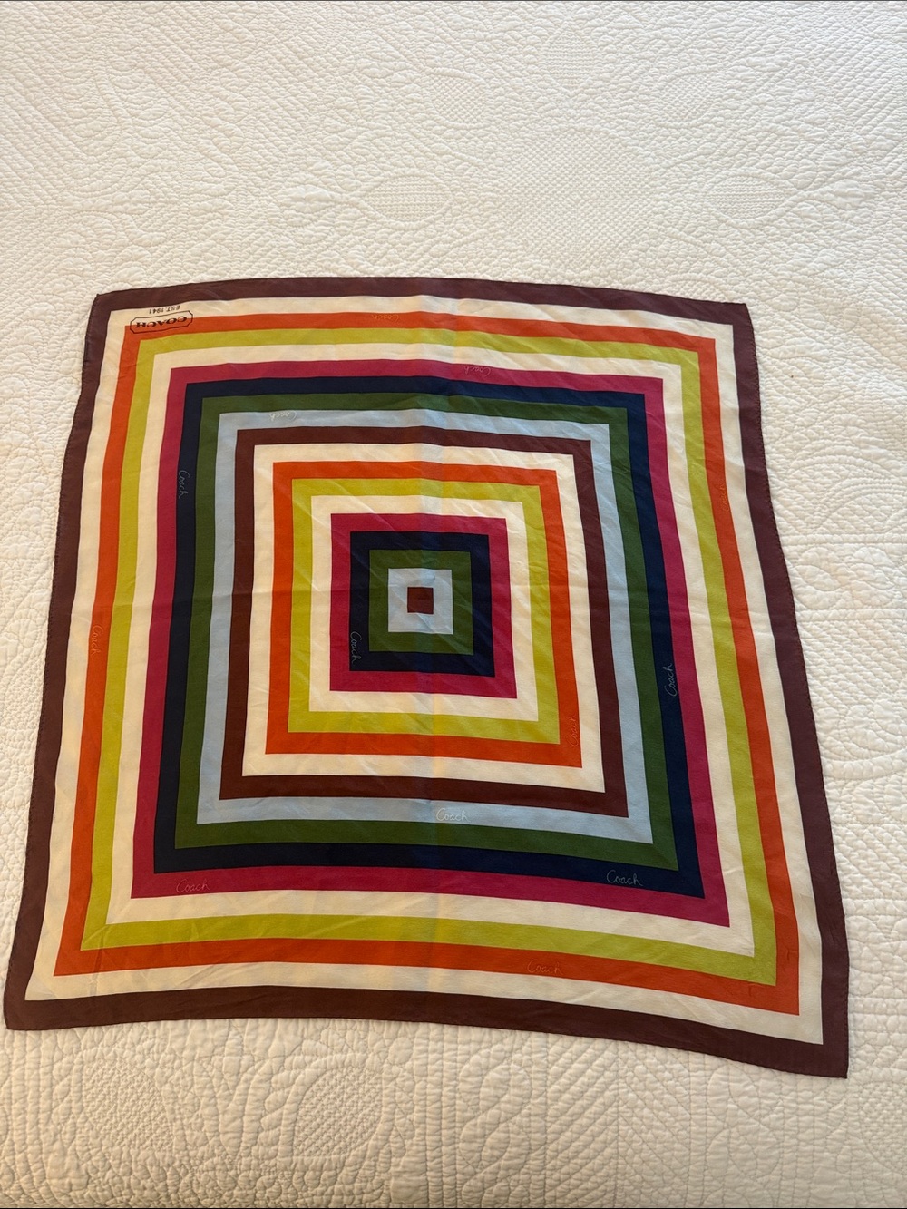 Vintage Coach Legacy Silk Scarf